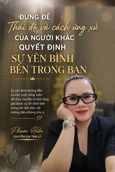 Đừng để thái độ và cách ứng xử của người khác quyết định sự yên bình bên trong bạn