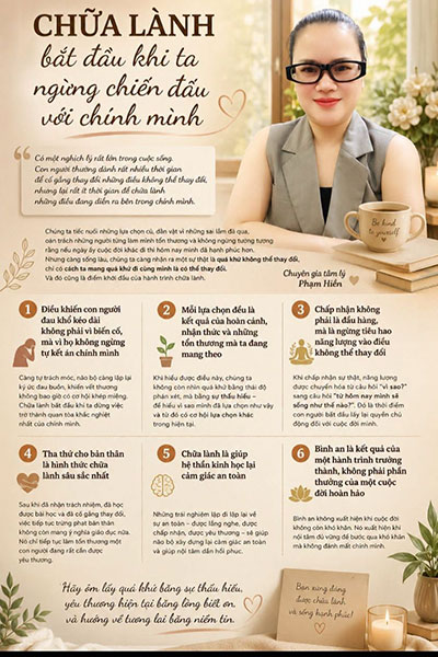 Chữa lành bắt đầu khi ta ngừng chiến đấu với chính mình