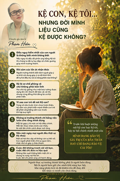 Kệ con, kệ tôi... Nhưng đời mình liệu cũng kệ được không?