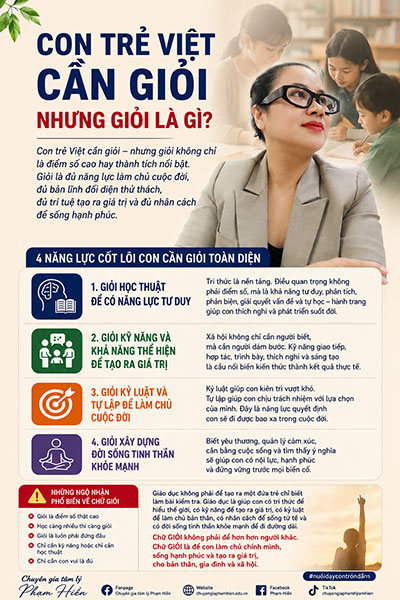 Con trẻ việt cần giỏi - Nhưng giỏi là gì?