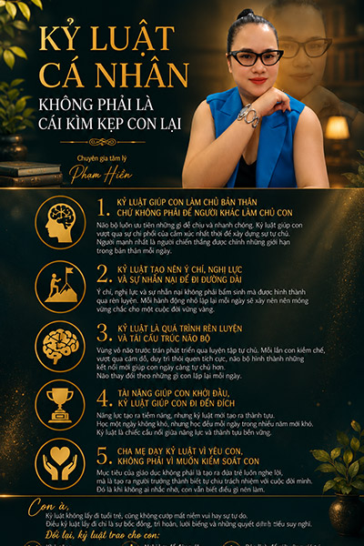 Kỷ luật cá nhân không phải là cái kìm kẹp con lại
