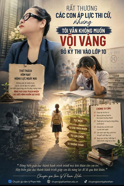 Rất thương các con áp lực thi cử